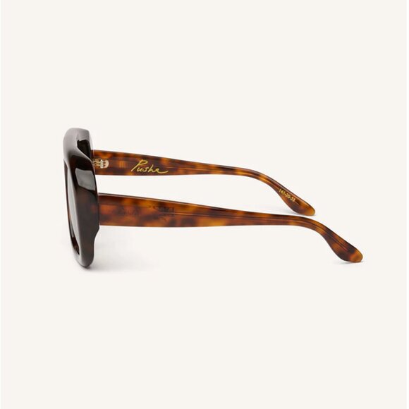 dezi | pusha | oversized aviator sunglasses | tortoise | woman owned - Picture 7 of 8